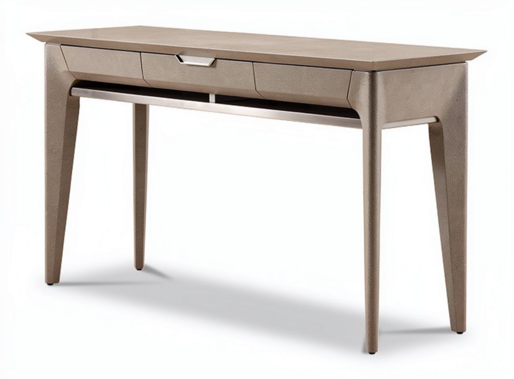 Tavolo moderno con finitura lucida di colore bianco dimensioni 120 x 50 x 75cm